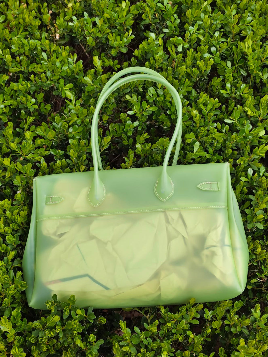Jello Tote Pink Green (Large)