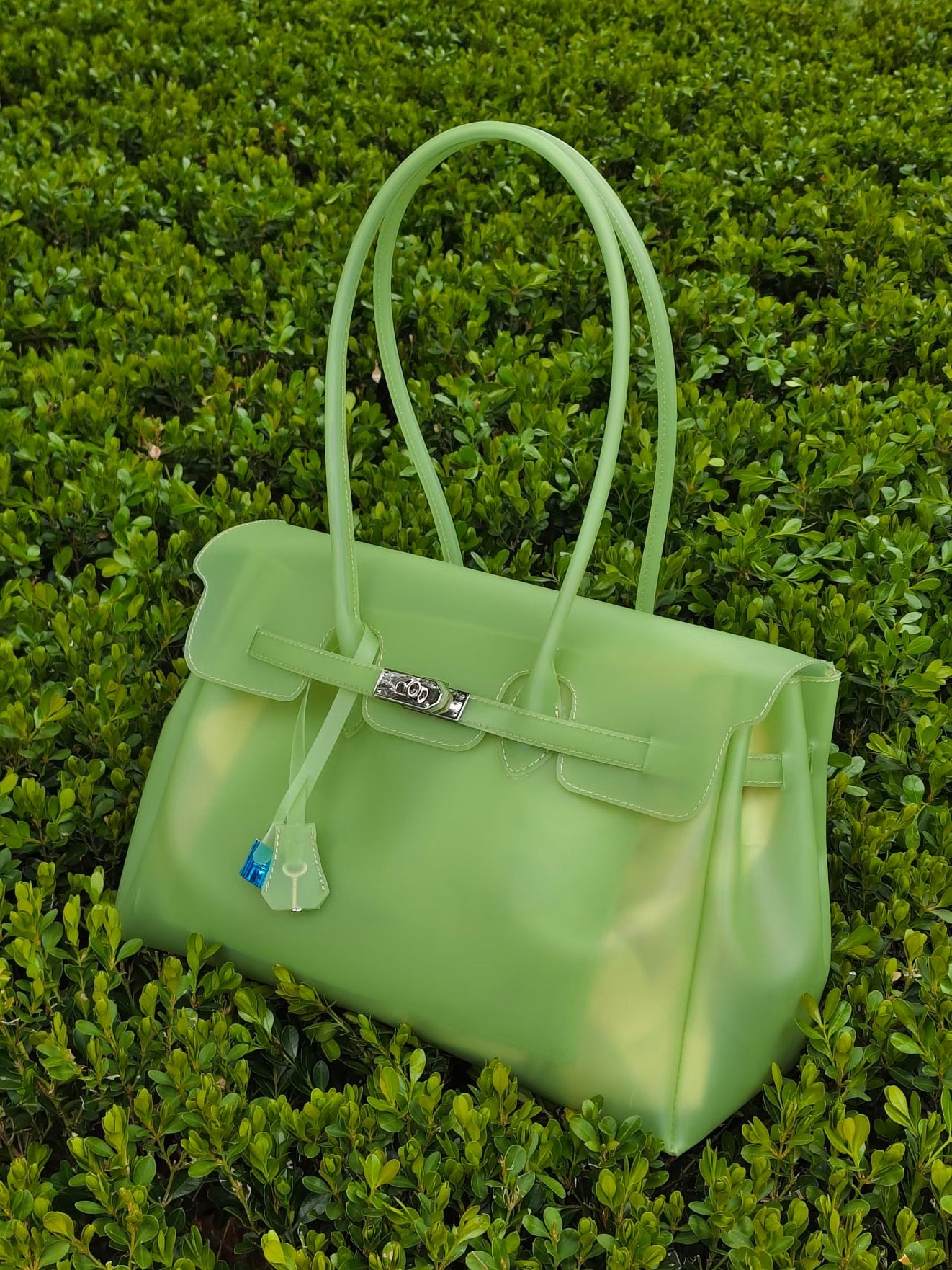 Jello Tote Pink Green (Large)