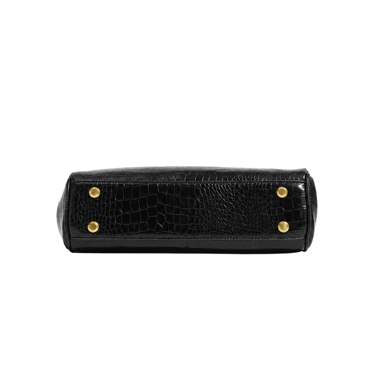 The Boulevard Bag - Black Croc