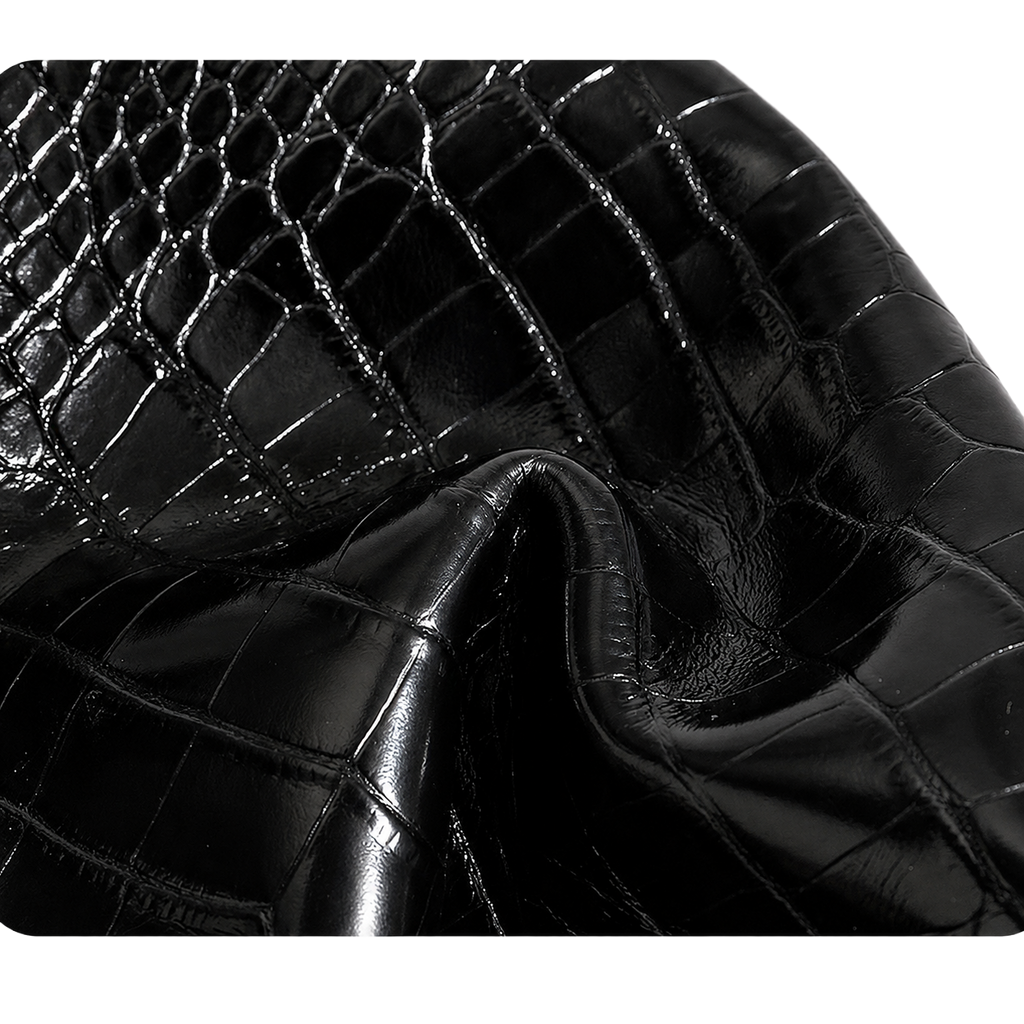 The Boulevard Bag - Black Croc