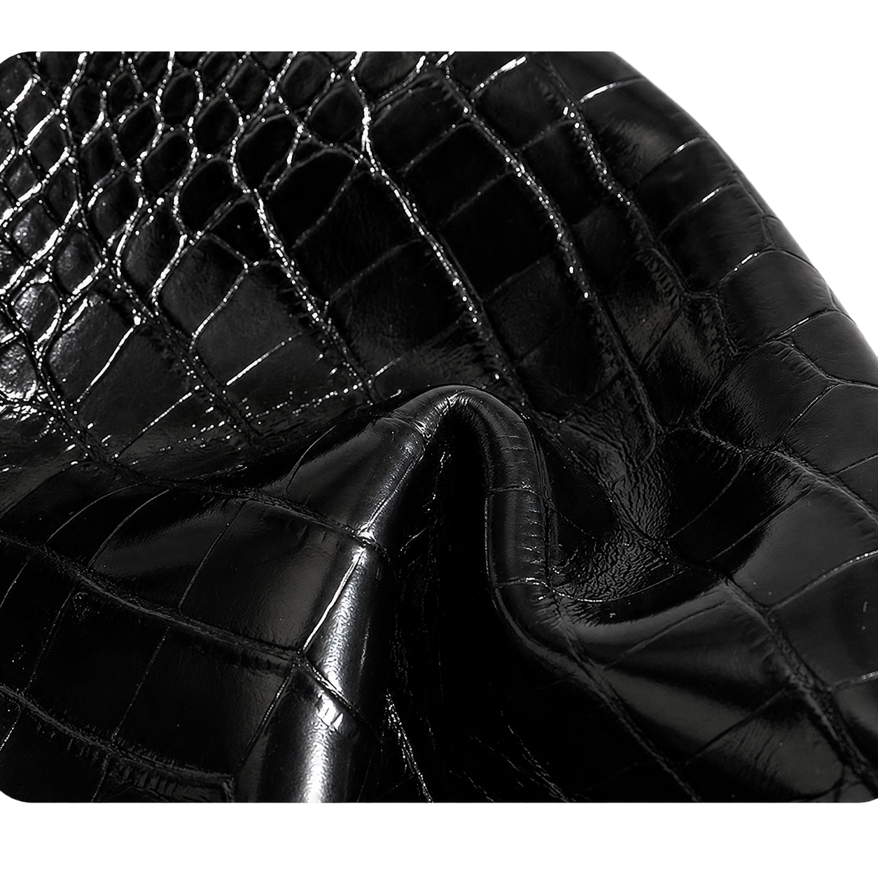 The Boulevard Bag - Black Croc
