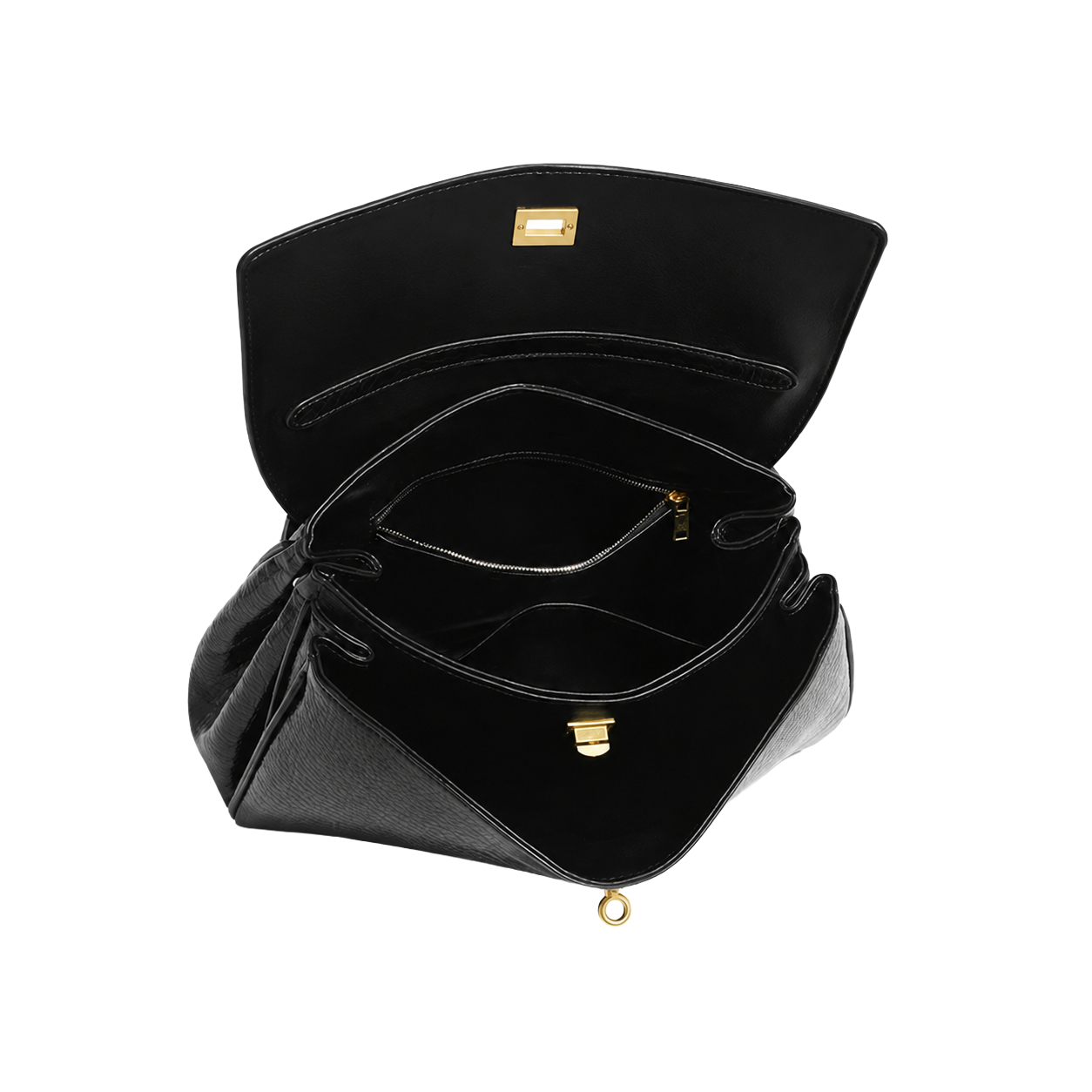 The Boulevard Bag - Black Croc
