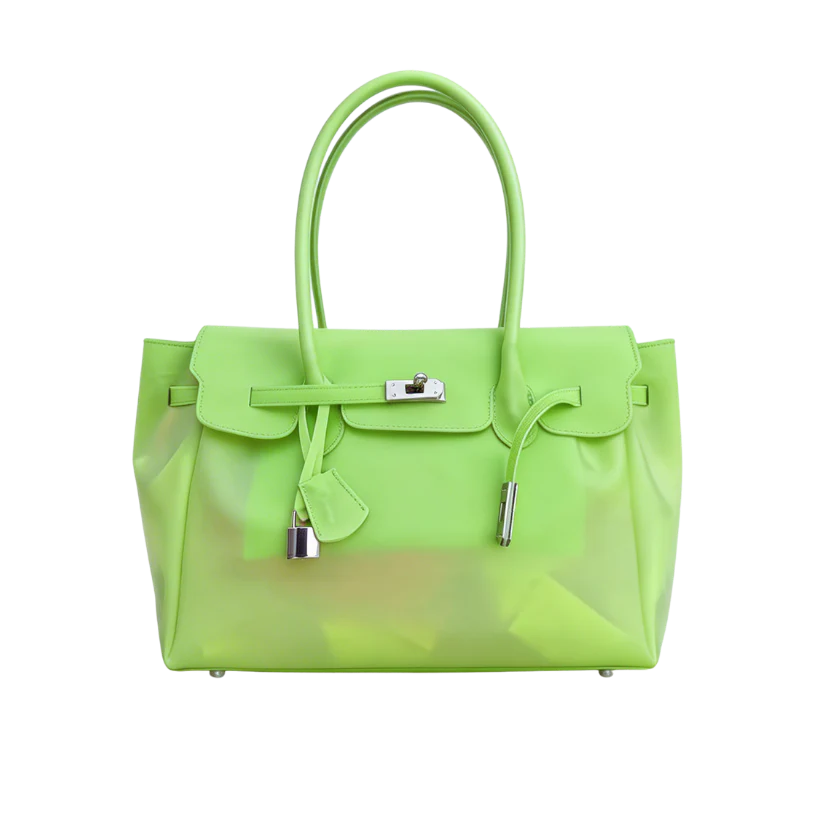 Jello Tote Pink Green (Large)