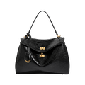 The Boulevard Bag - Black Croc